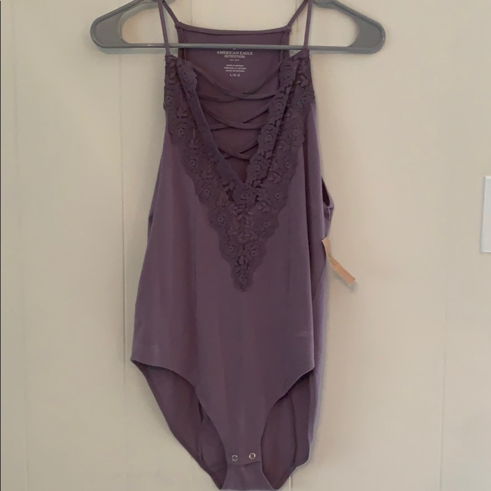 Purple Lace Bodysuit